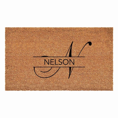 Calloway Mills Personalized Door Mat, Black, Natural, 36 in W x 72 in L 111143672